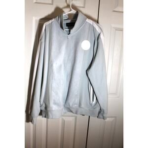 Vie + Riche Blue Paradise Resort Track Jacket sz XL